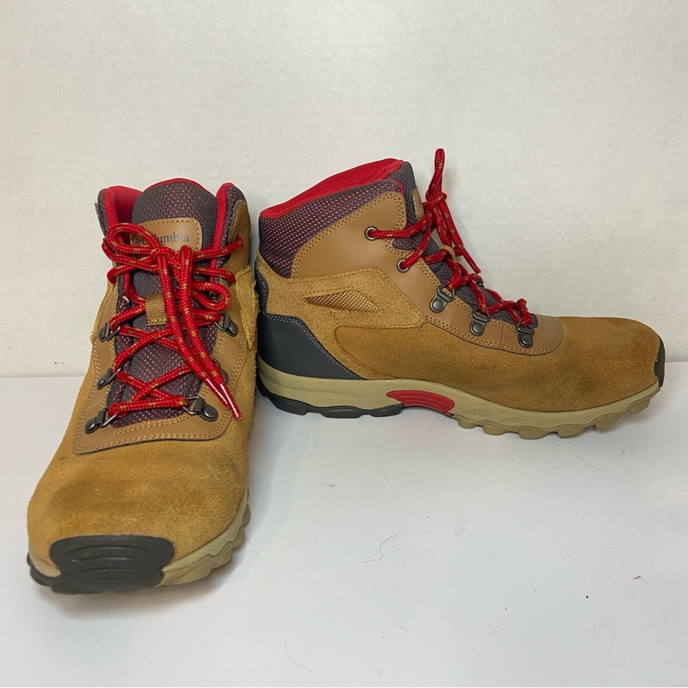 Columbia Newton Ridge Waterproof Hiking Boots Size 7 in Brown Suede - Picture 3 of 14